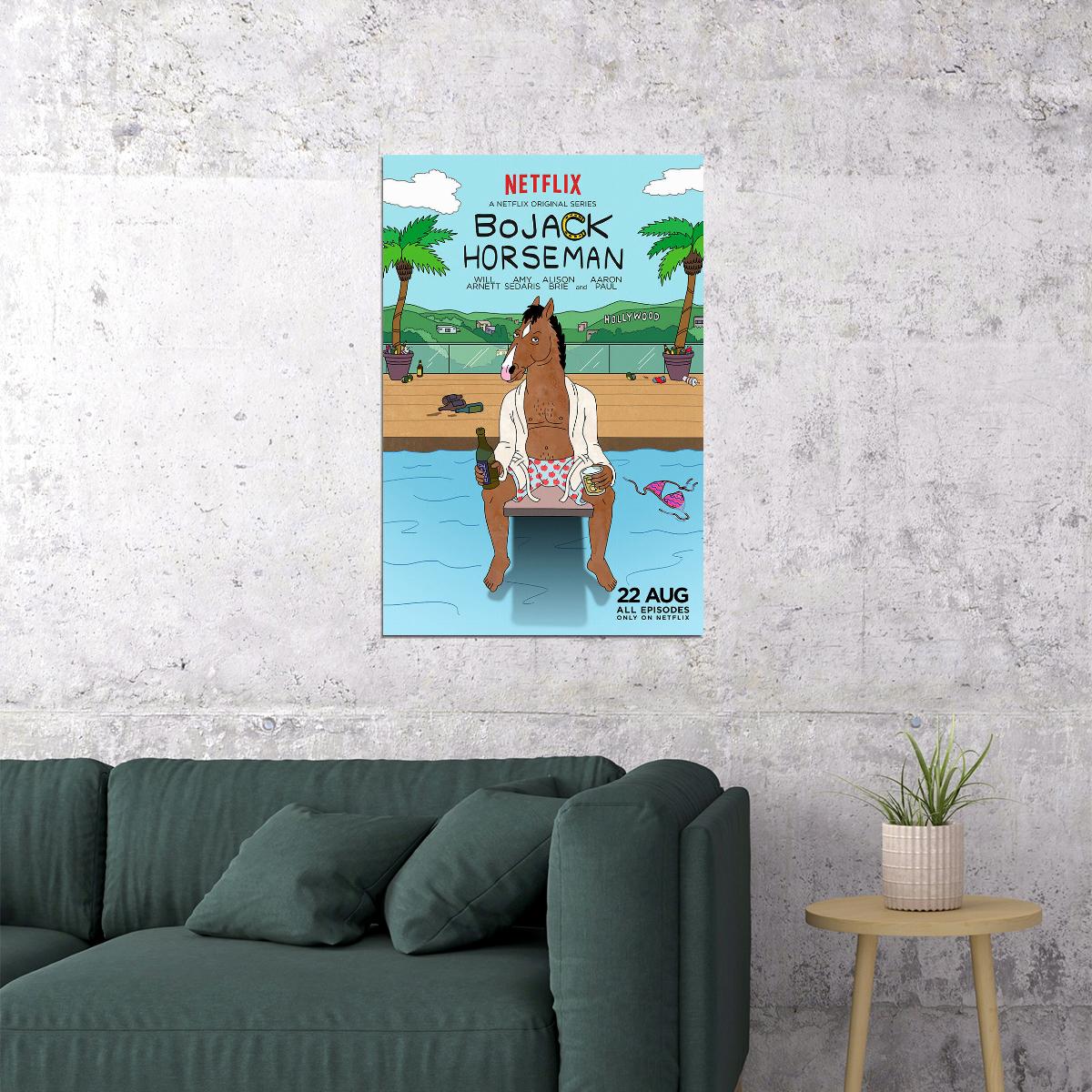 Bojack Horseman Animated Tragicomedy Poster Wall Art Print Home Wall Decor - xonomax