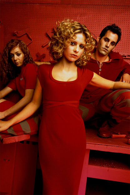 Film Series Buffy The Vampire Geller Red Dress Poster Wall Art Print Home Wall Decor - xonomax