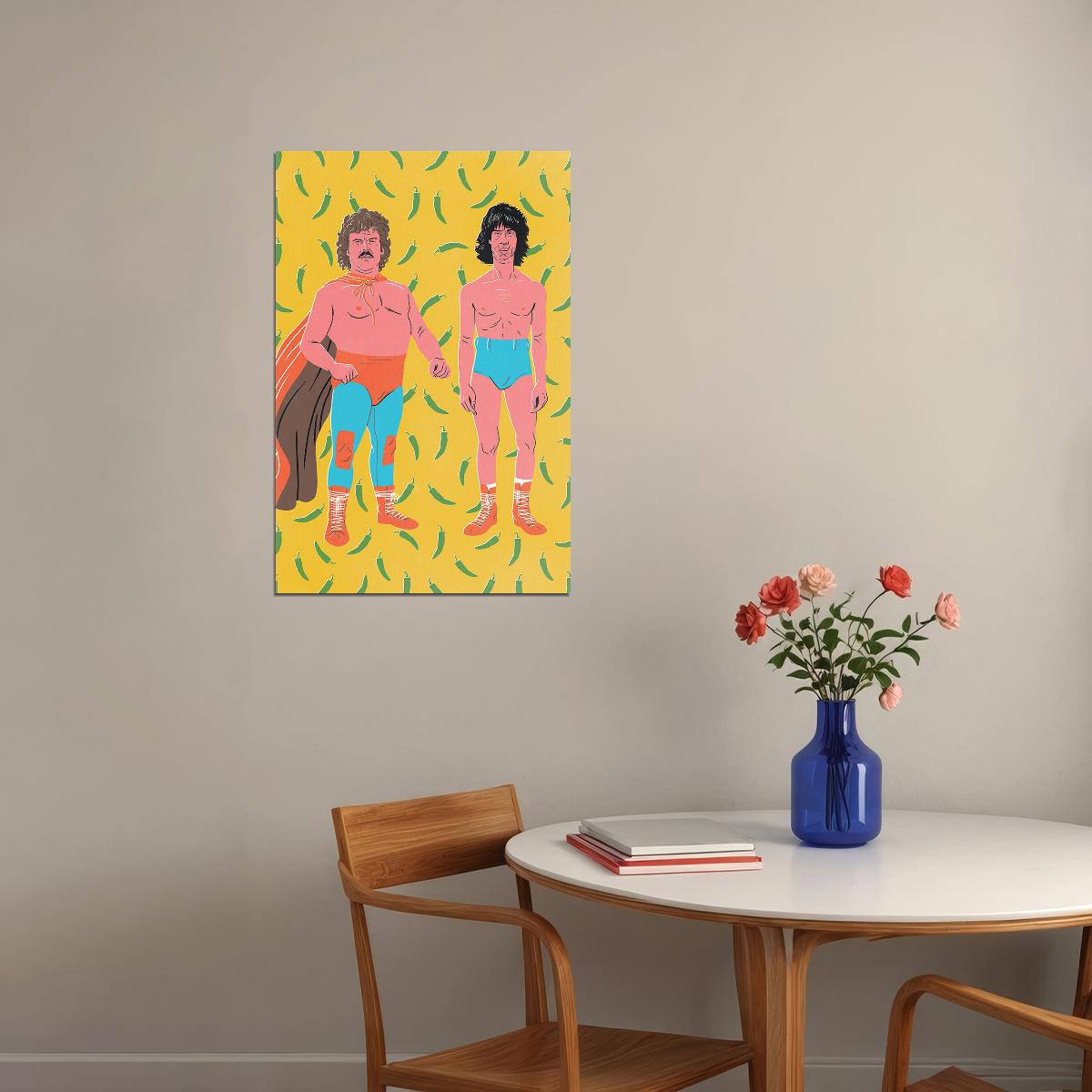 Nacho Libre Eagle Powers Film Sports Comedy Poster Wall Art Print Home Wall Decor - xonomax