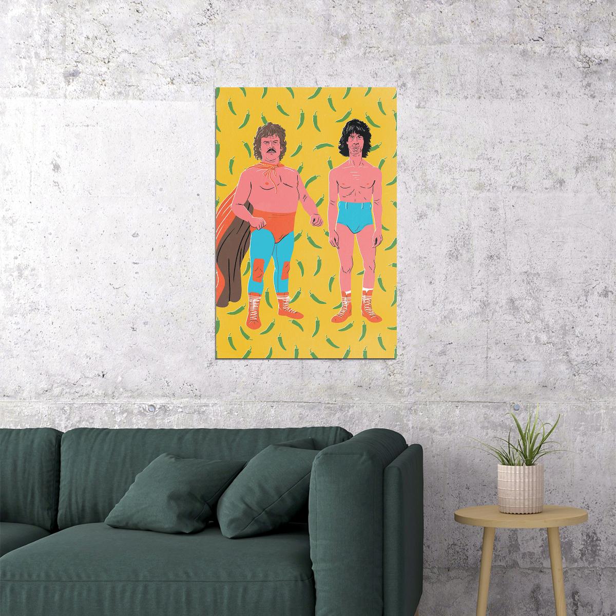 Nacho Libre Eagle Powers Film Sports Comedy Poster Wall Art Print Home Wall Decor - xonomax