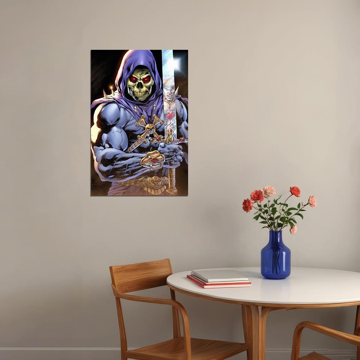 Skeletor Pink Glow Masters Of The Universe Poster Wall Art Print Home Wall Decor - xonomax