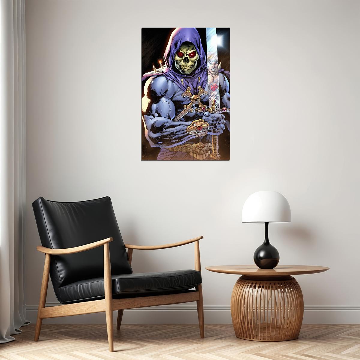 Skeletor Pink Glow Masters Of The Universe Poster Wall Art Print Home Wall Decor - xonomax