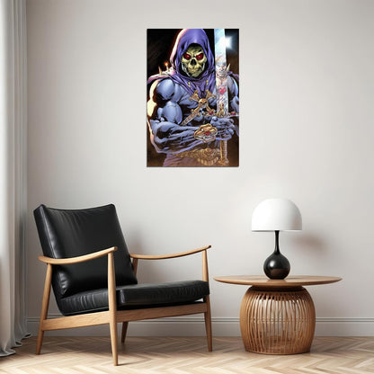 Skeletor Pink Glow Masters Of The Universe Poster Wall Art Print Home Wall Decor - xonomax
