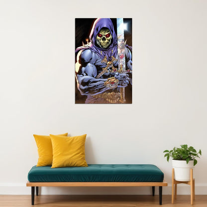 Skeletor Pink Glow Masters Of The Universe Poster Wall Art Print Home Wall Decor - xonomax