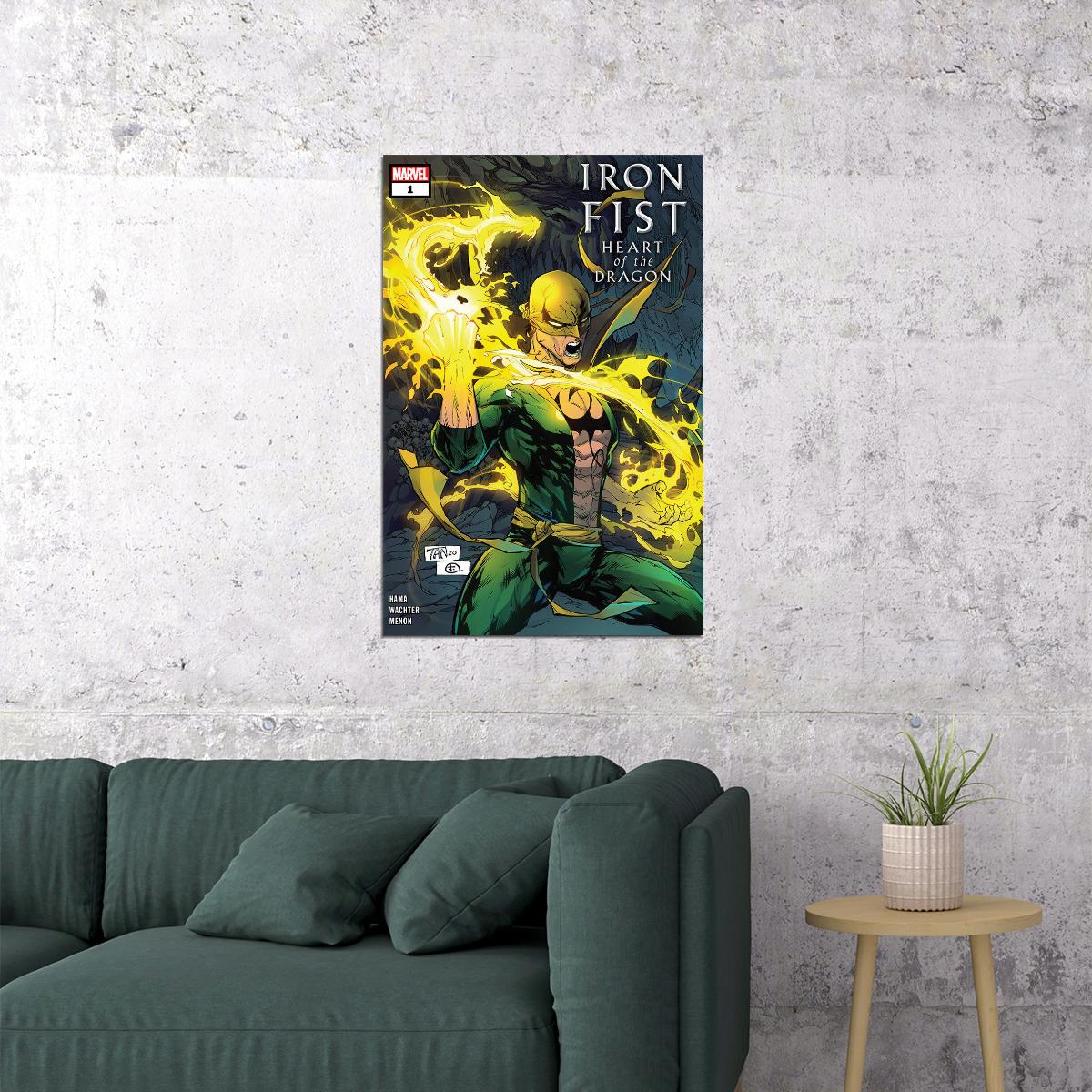 Iron Fist Heart Of The Dragon Comic Book Poster Wall Art Print Home Wall Decor