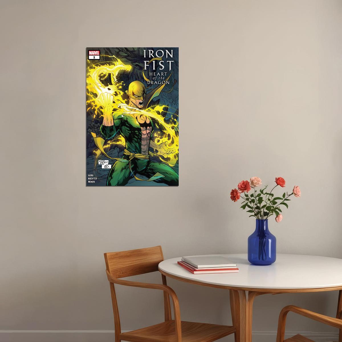 Iron Fist Heart Of The Dragon Comic Book Poster Wall Art Print Home Wall Decor