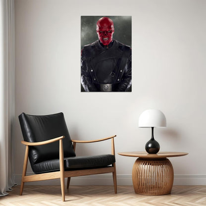 Red Skull Comics Character Scientific Genius Poster Wall Art Print Home Wall Decor