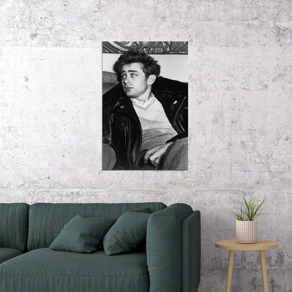 James Dean Cultural Icon Actor Vintage Black And White Poster Wall Art Print Home Wall Decor