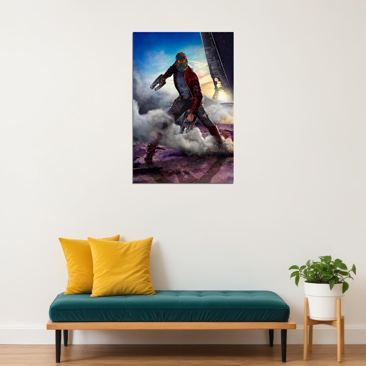 Star Lord Guardians Of The Galaxy Poster Wall Art Print Home Wall Decor - xonomax