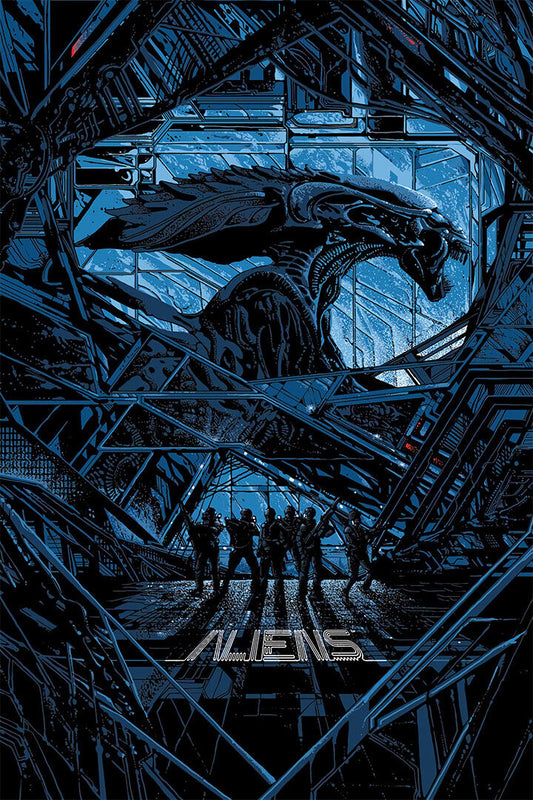 Aliens Xenomorph Queen Dusk 1986 Movie Poster Wall Art Print Home Wall Decor - xonomax