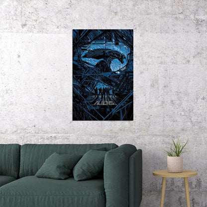 Aliens Xenomorph Queen Dusk 1986 Movie Poster Wall Art Print Home Wall Decor - xonomax