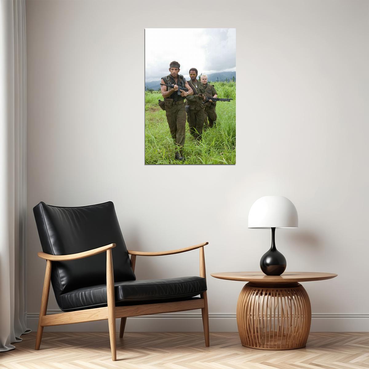 Tropic Thunder 2008 Movie Action Comedy Poster Wall Art Print Home Wall Decor - xonomax