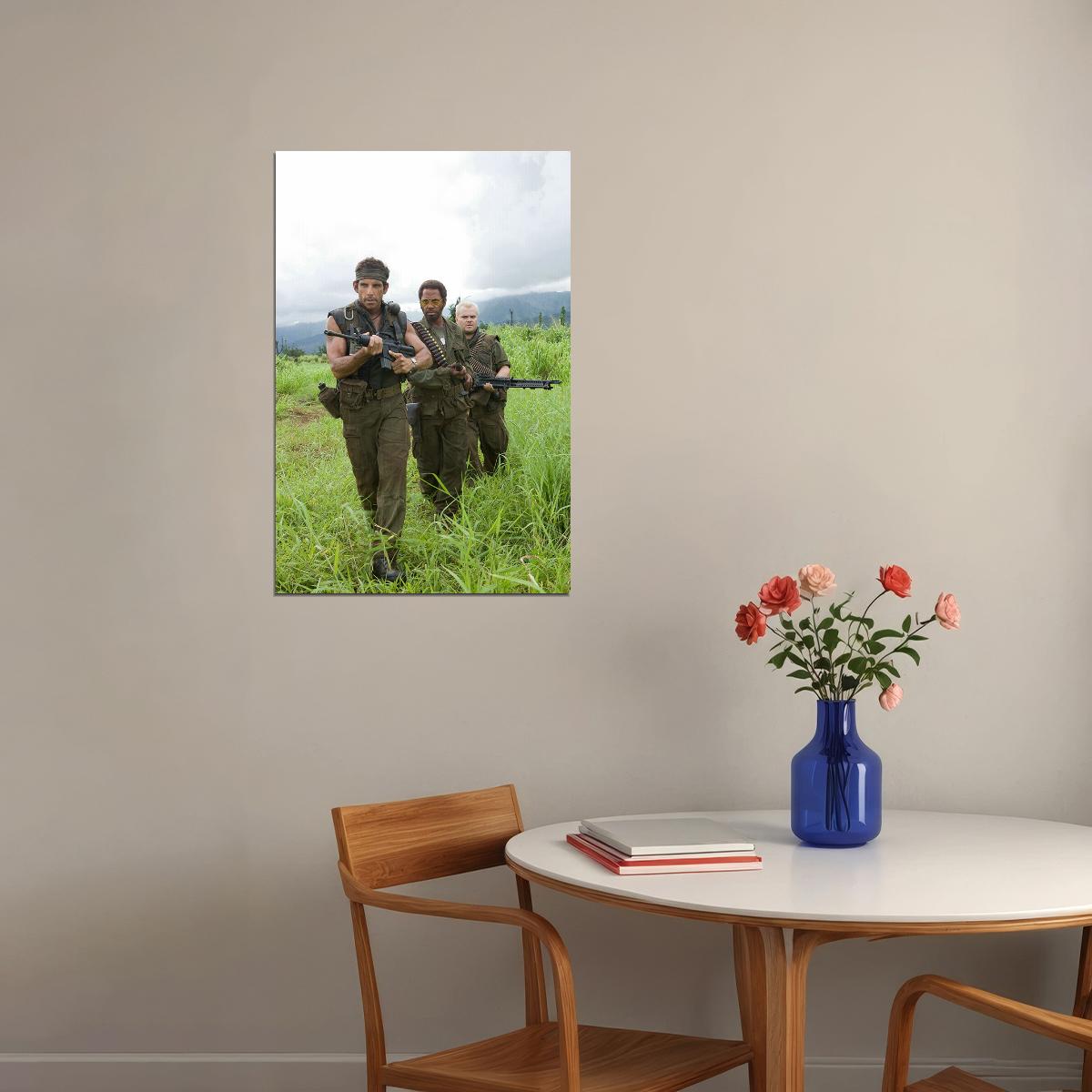 Tropic Thunder 2008 Movie Action Comedy Poster Wall Art Print Home Wall Decor - xonomax
