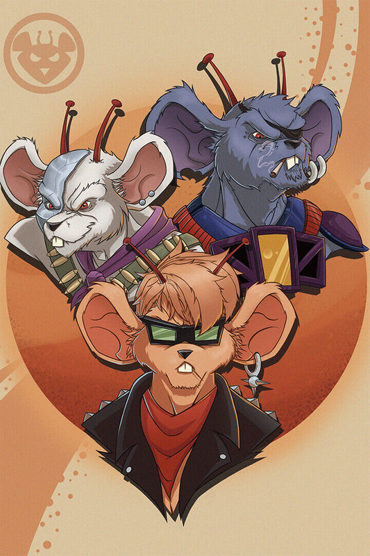 Biker Mice From Mars Poster Wall Art Print Home Wall Decor