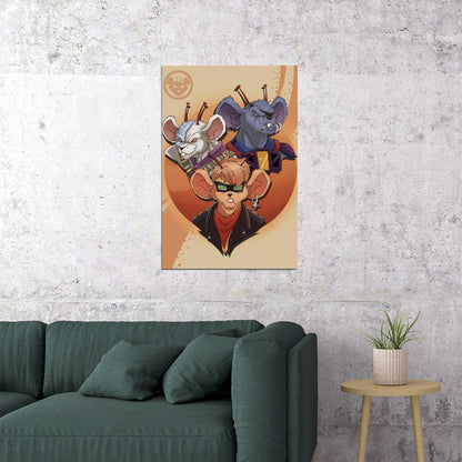 Biker Mice From Mars Poster Wall Art Print Home Wall Decor