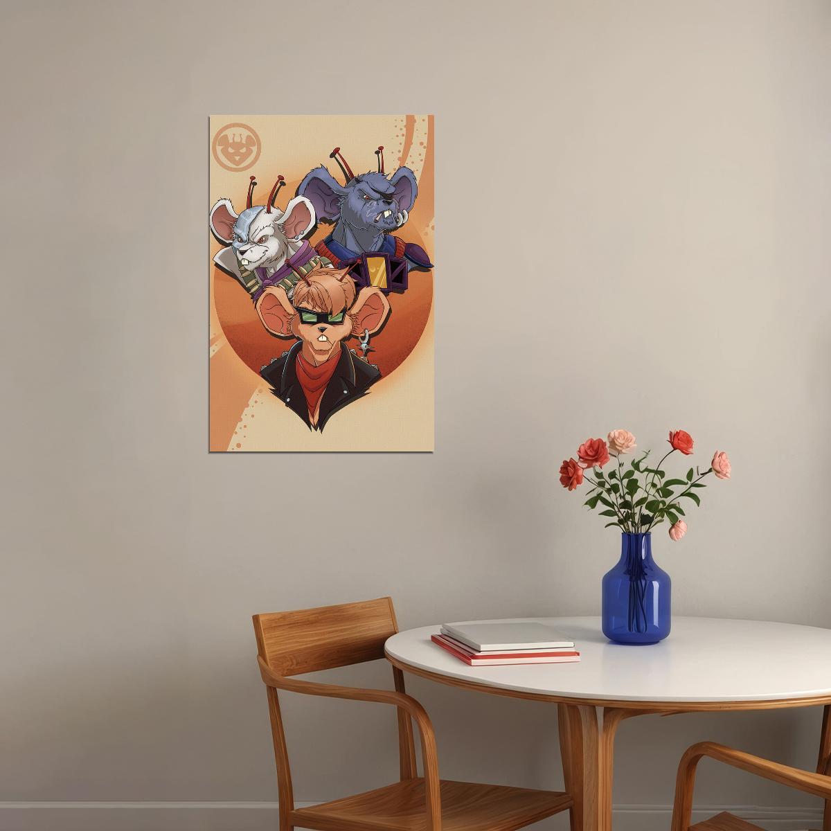 Biker Mice From Mars Poster Wall Art Print Home Wall Decor