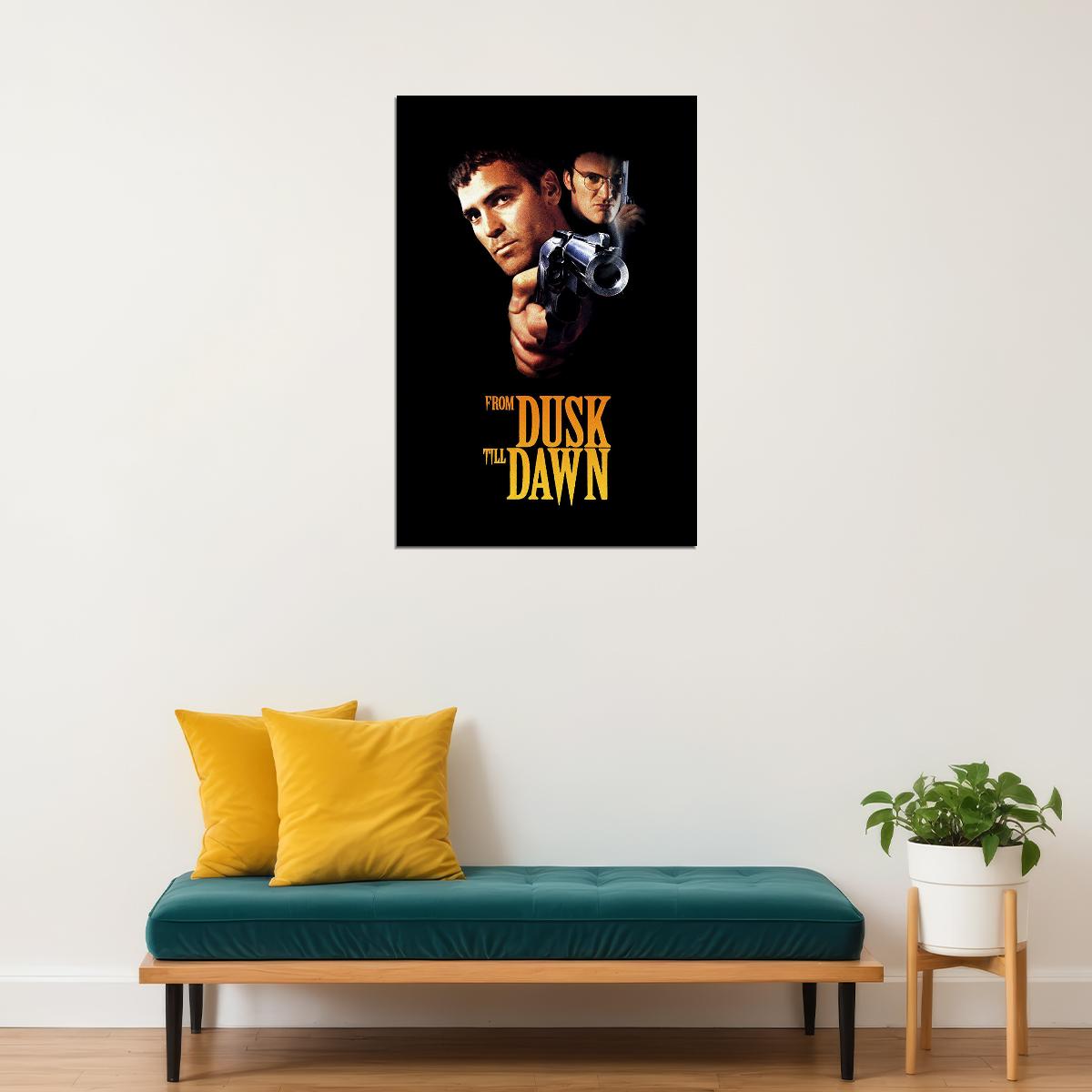 From Dusk Till Dawn Tarantino Film George Clooney Poster Wall Art Print Home Wall Decor - xonomax