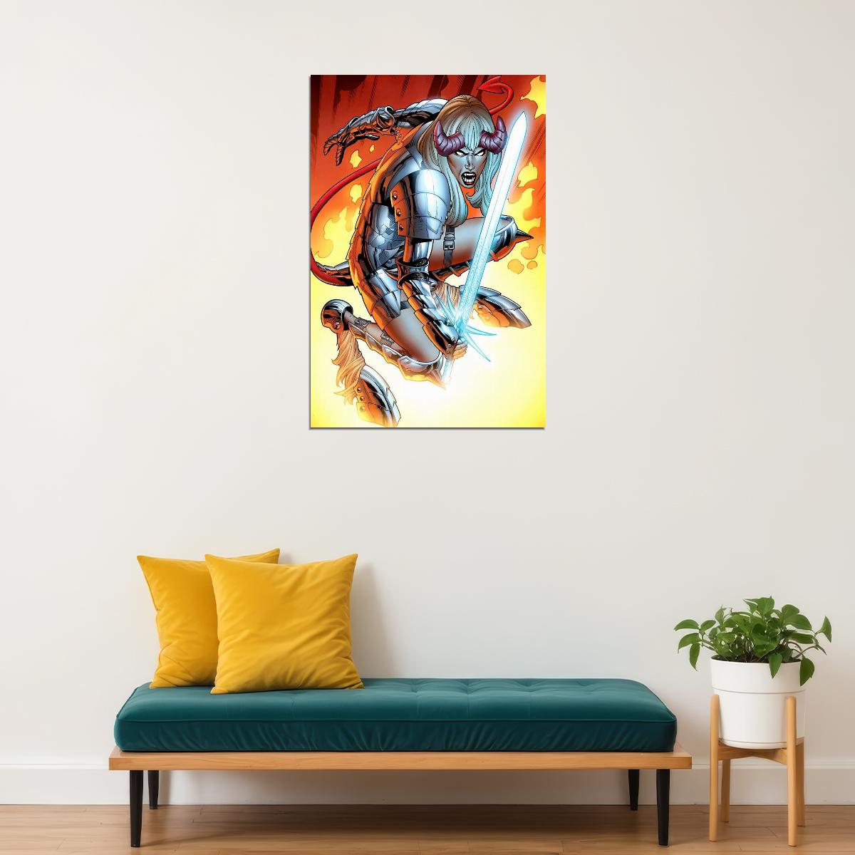 Magik X-men Mutant Comic Book Female Character Poster Wall Art Print Home Wall Decor - xonomax