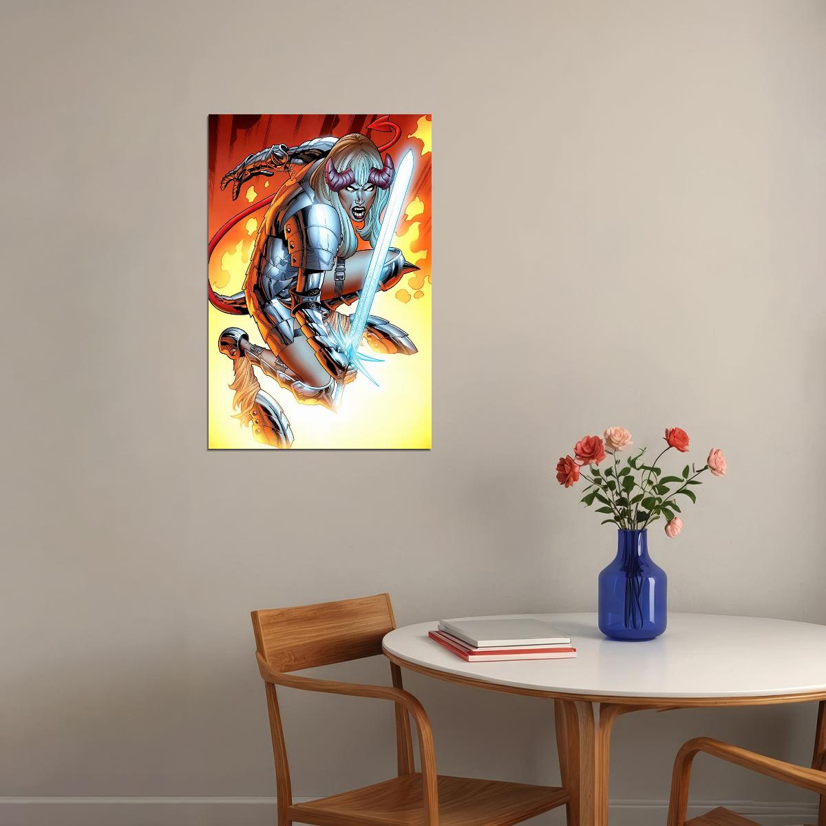 Magik X-men Mutant Comic Book Female Character Poster Wall Art Print Home Wall Decor - xonomax