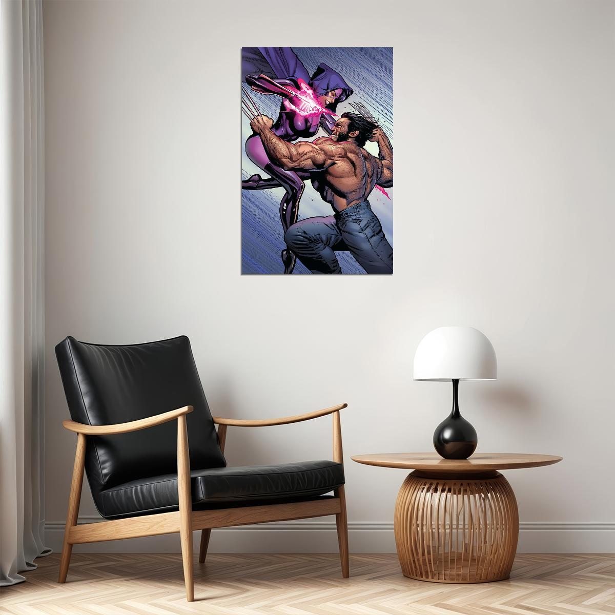 Wolverine Vs Sabortooth Comic Book Superhero Poster Wall Art Print Home Wall Decor - xonomax