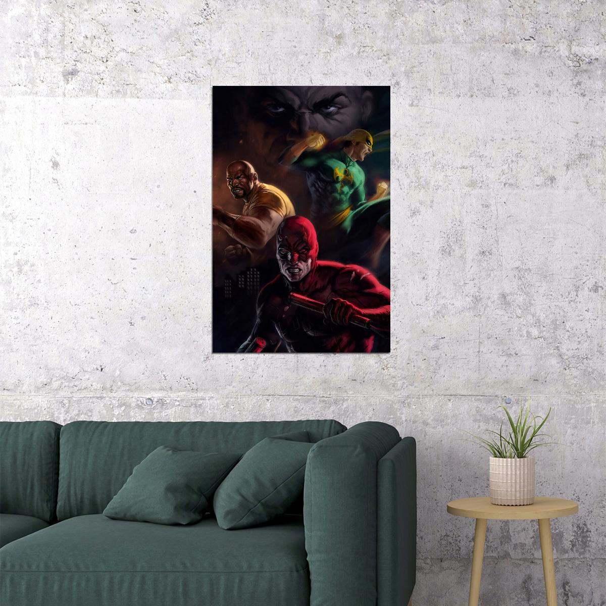 Iron Fist Fictional Comic Book Characters Poster Wall Art Print Home Wall Decor