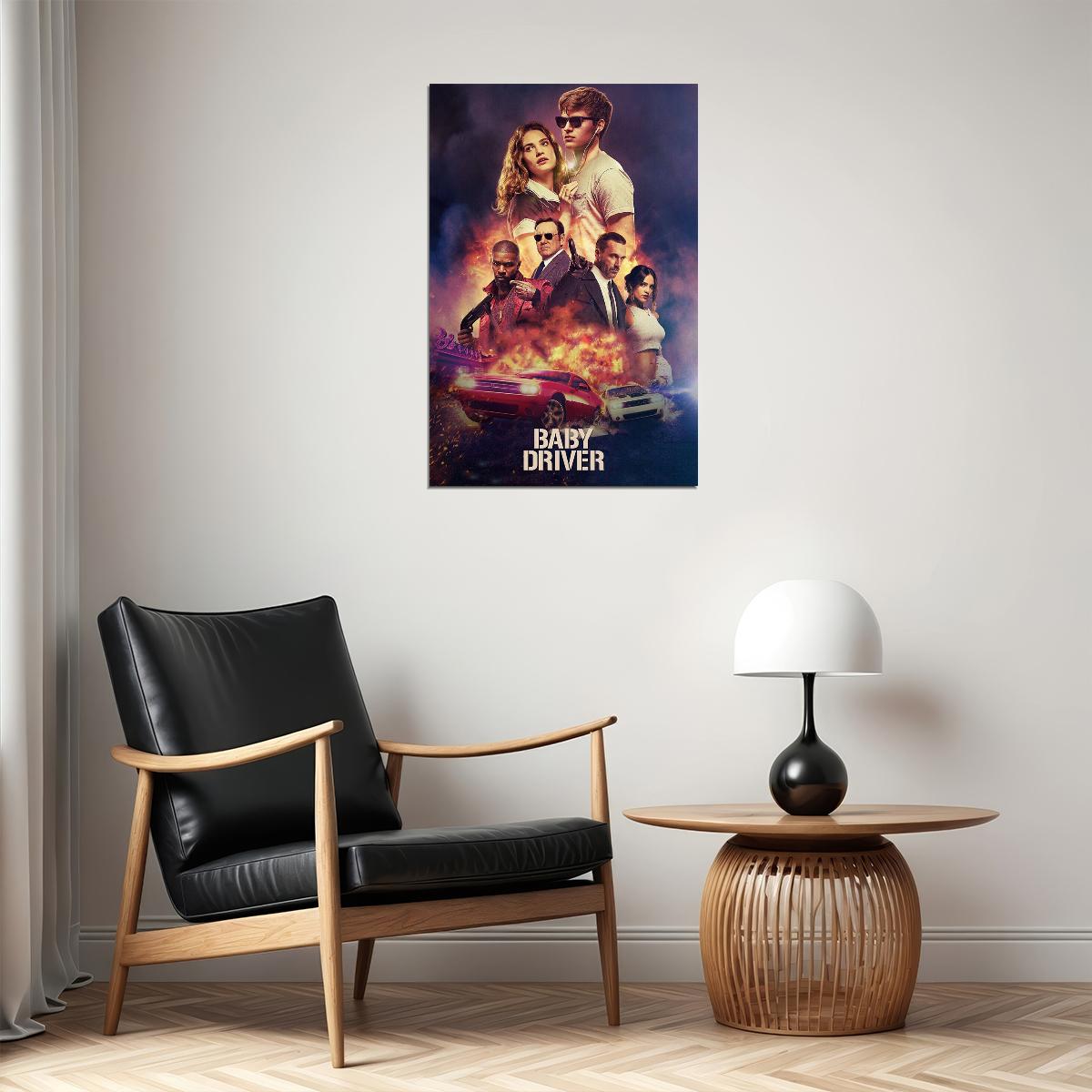 Baby Driver Action Movie 2017 Poster Wall Art Print Home Wall Decor - xonomax