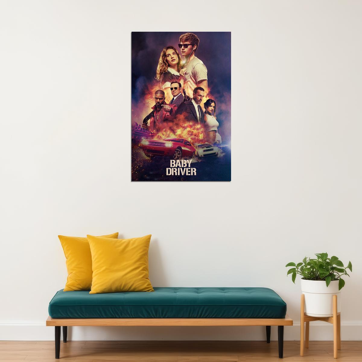 Baby Driver Action Movie 2017 Poster Wall Art Print Home Wall Decor - xonomax