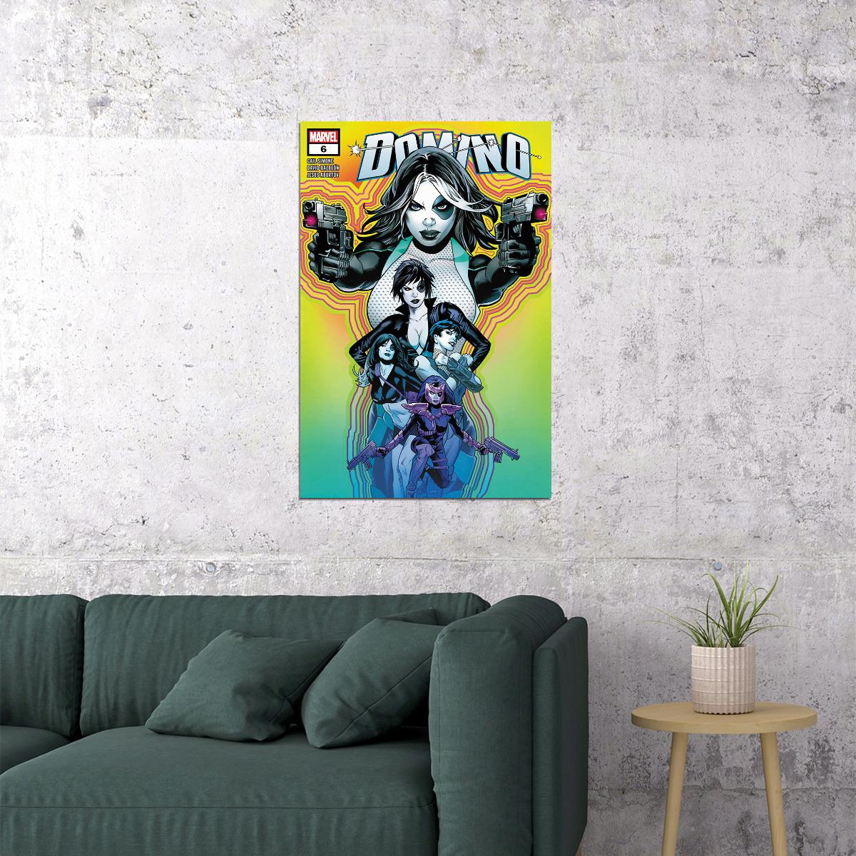 Domino And Dazzler Comicbook Cover Poster Wall Art Print Home Wall Decor