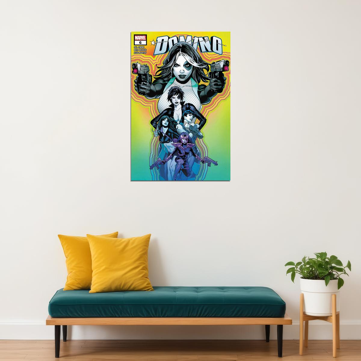 Domino And Dazzler Comicbook Cover Poster Wall Art Print Home Wall Decor