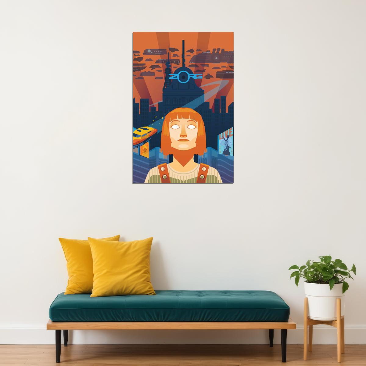 The Fifth Element Film Mila Jovovich Poster Wall Art Print Home Wall Decor - xonomax
