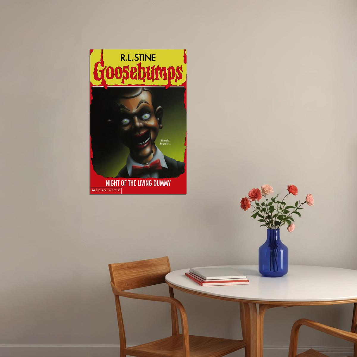 Goosebumps Night Of The Living Dummy Cover Poster Wall Art Print Home Wall Decor