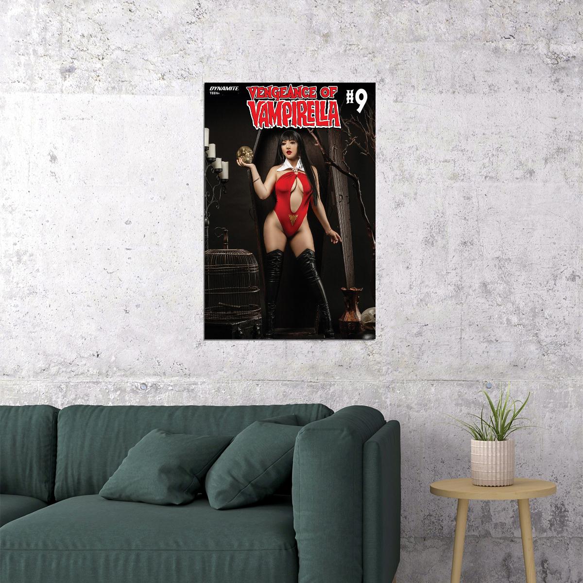 Vampirella Vengeance No9 Skull Snake Poster Wall Art Print Home Wall Decor