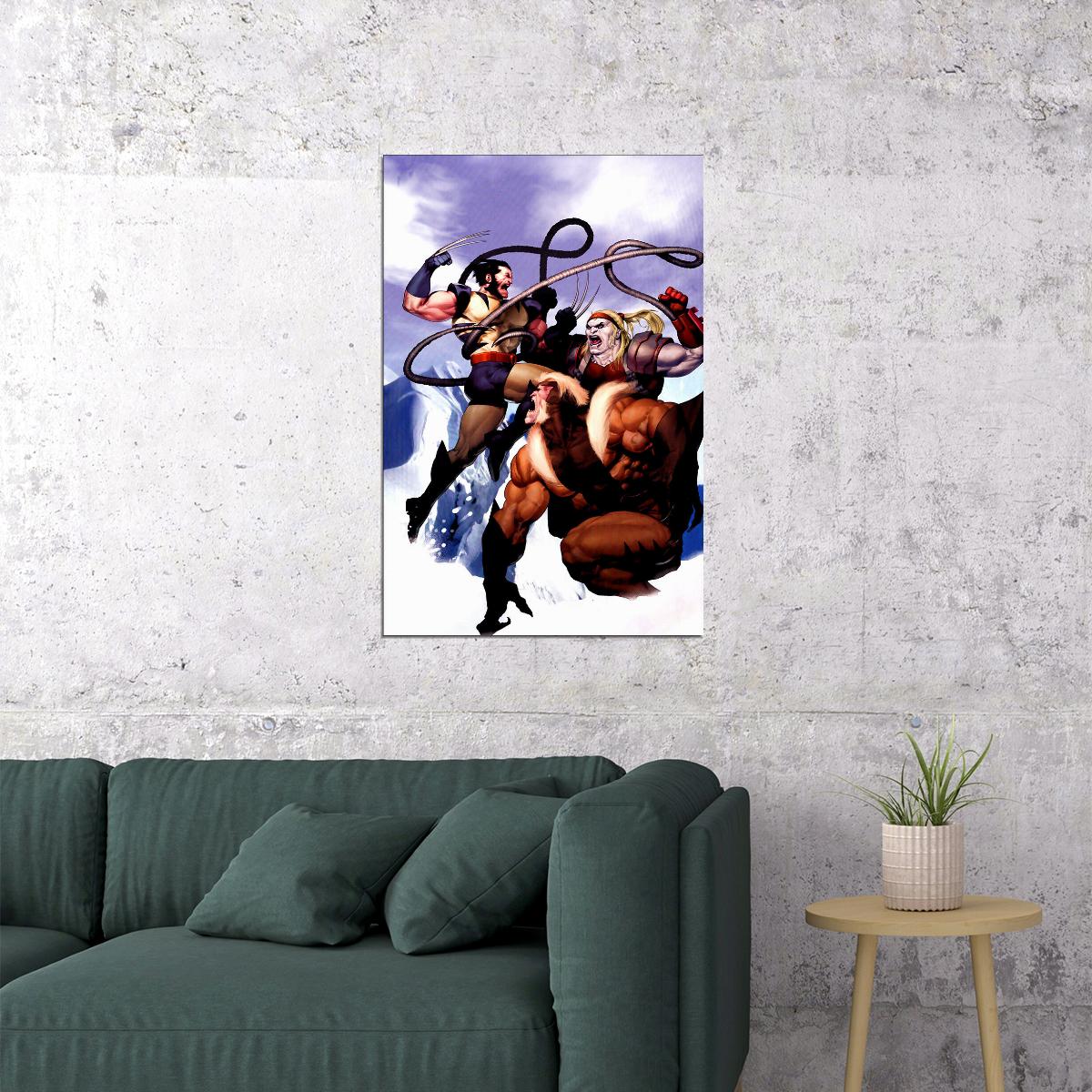 Omega Red Vs X-men Wolverine Poster Wall Art Print Home Wall Decor