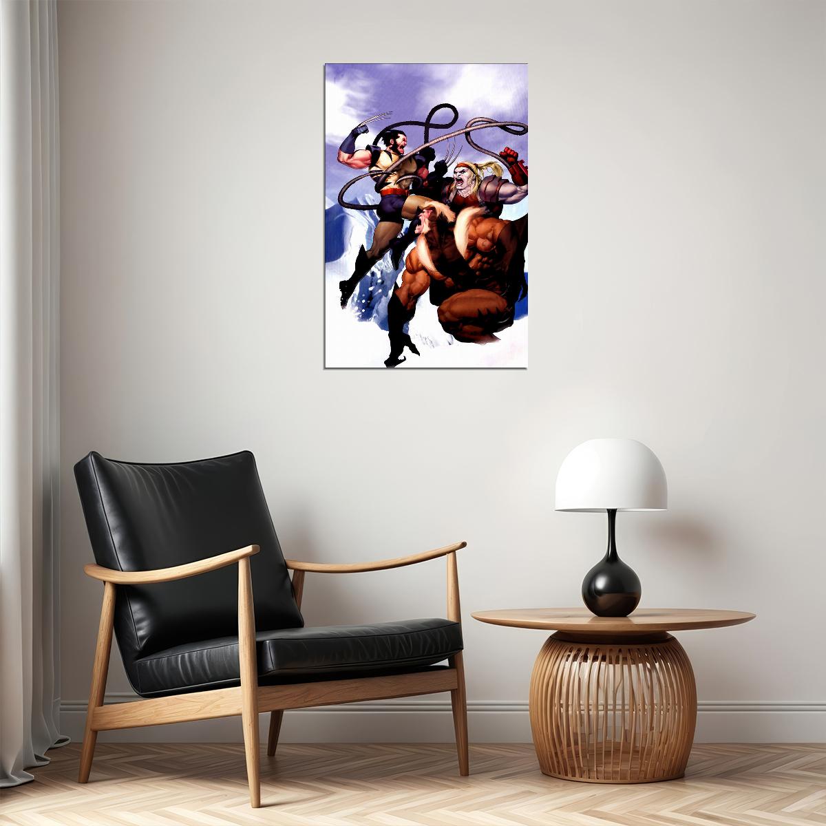 Omega Red Vs X-men Wolverine Poster Wall Art Print Home Wall Decor