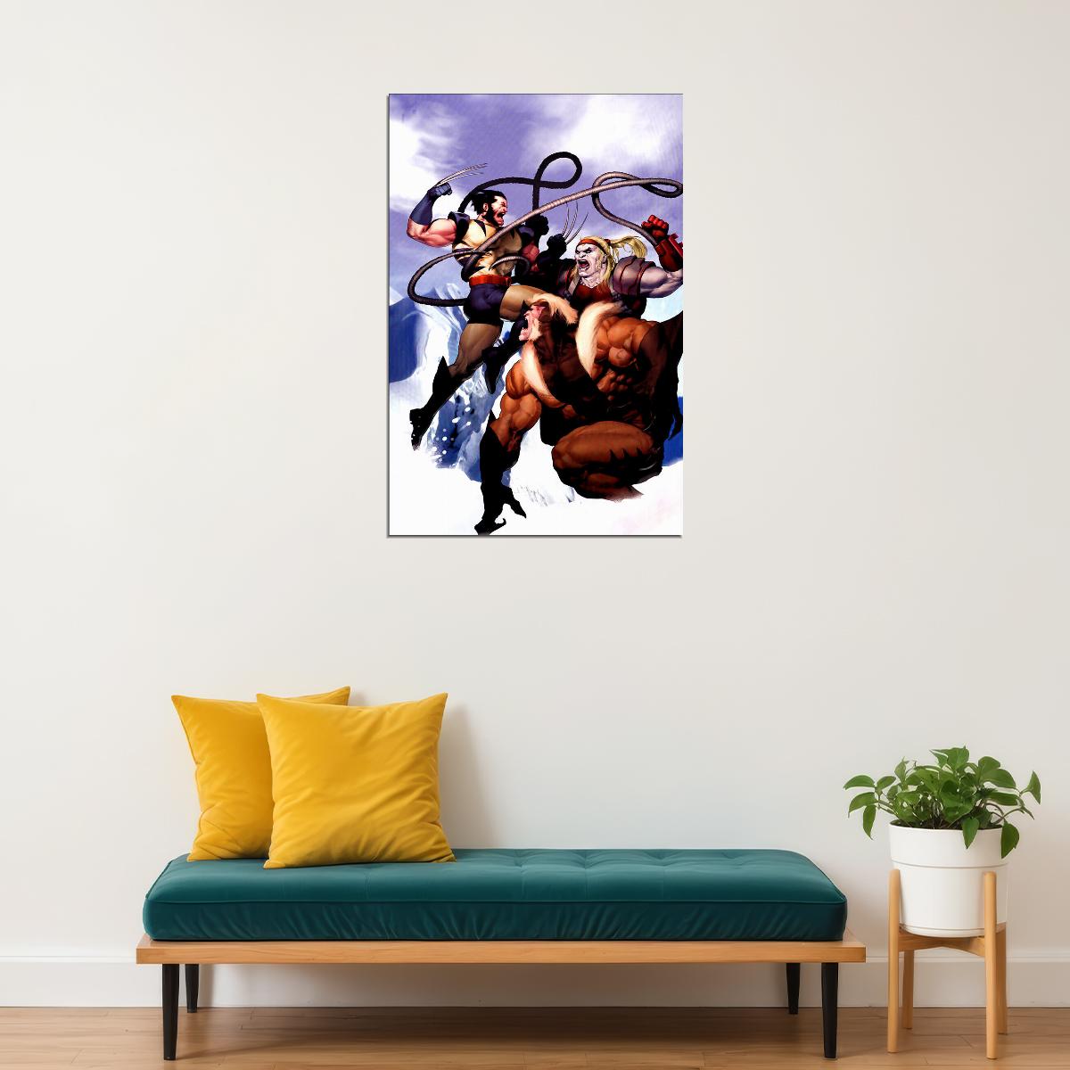 Omega Red Vs X-men Wolverine Poster Wall Art Print Home Wall Decor