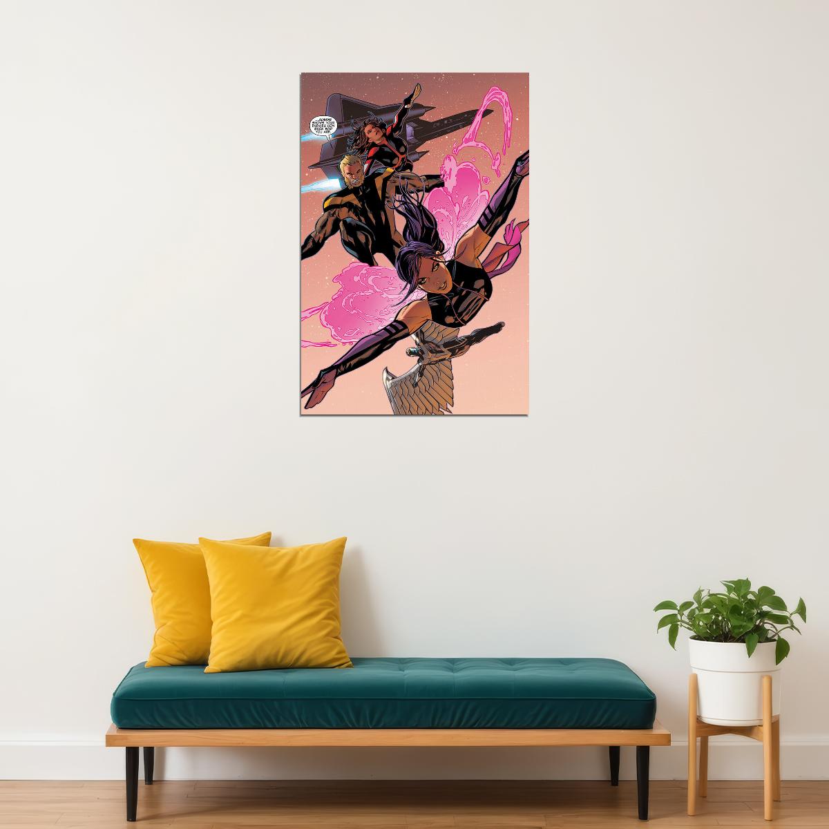 Uncanny X-men Archangel Psylocke Poster Wall Art Print Home Wall Decor