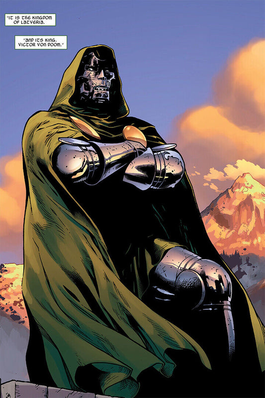 Doctor Doom Vintage Comic Book Vondoom Poster Wall Art Print Home Wall Decor