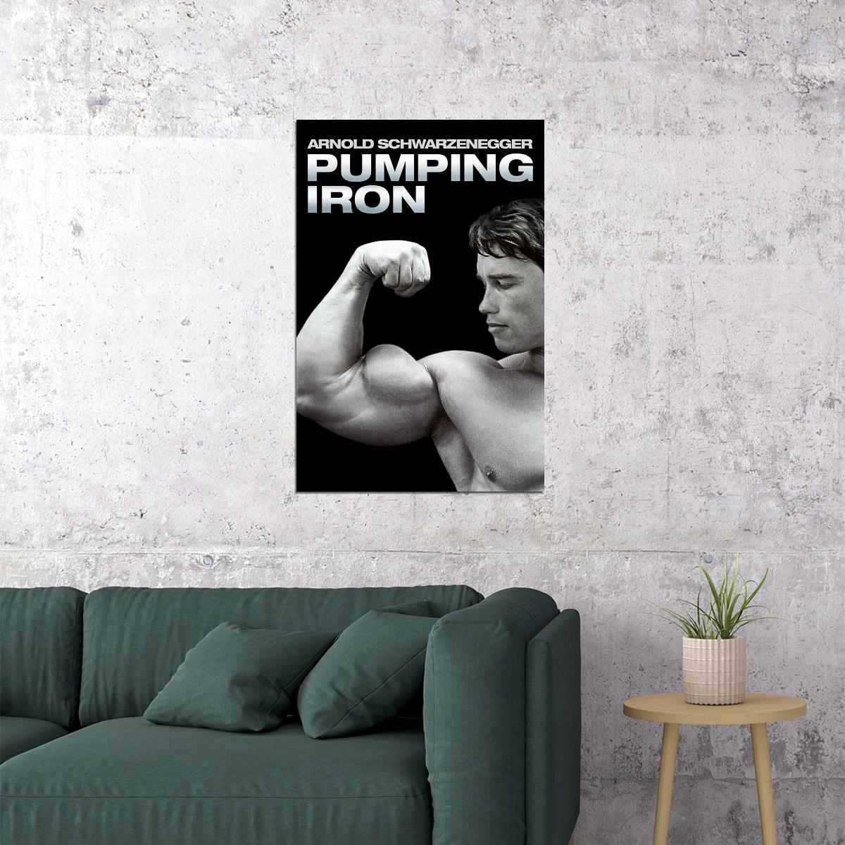 Arnold Schwarzenegger Pumping Iron Poster Wall Art Print Home Wall Decor