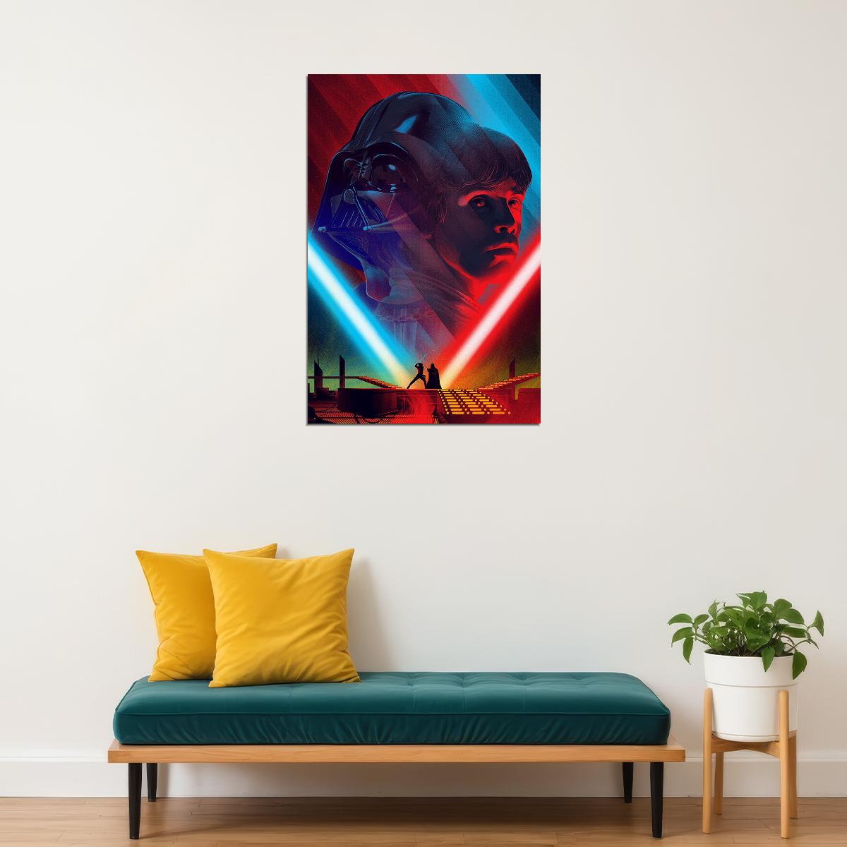 Star Wars The Empire Strikes Back 1980 Movie Poster Wall Art Print Home Wall Decor - xonomax