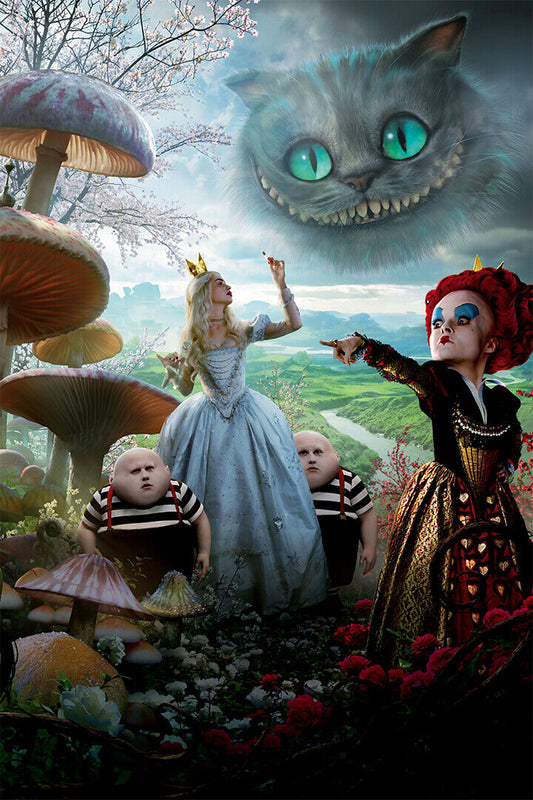 Alice In Wonderland Movie Vintage Cartoon 1951 Poster Wall Art Print Home Wall Decor - xonomax