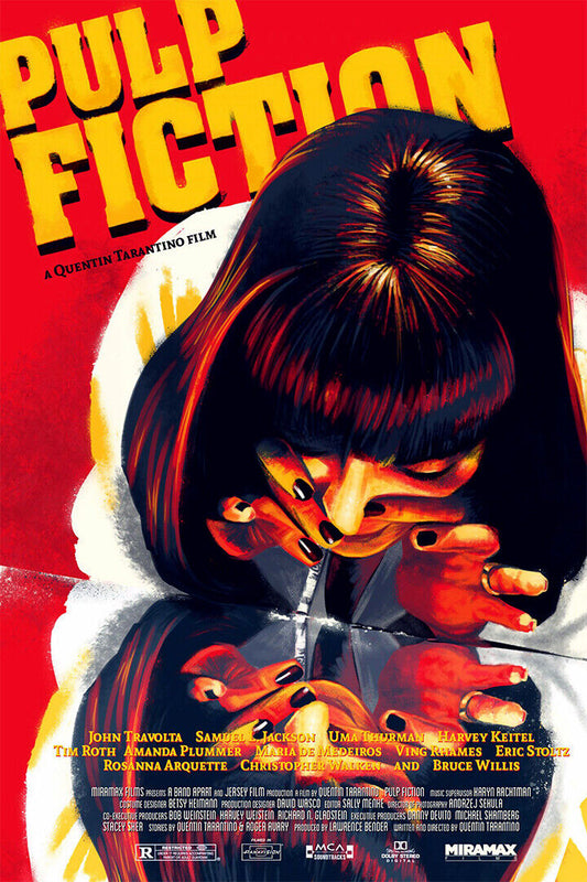 Pulp Fiction Movie Quentin Tarantino 1994 Poster Wall Art Print Home Wall Decor