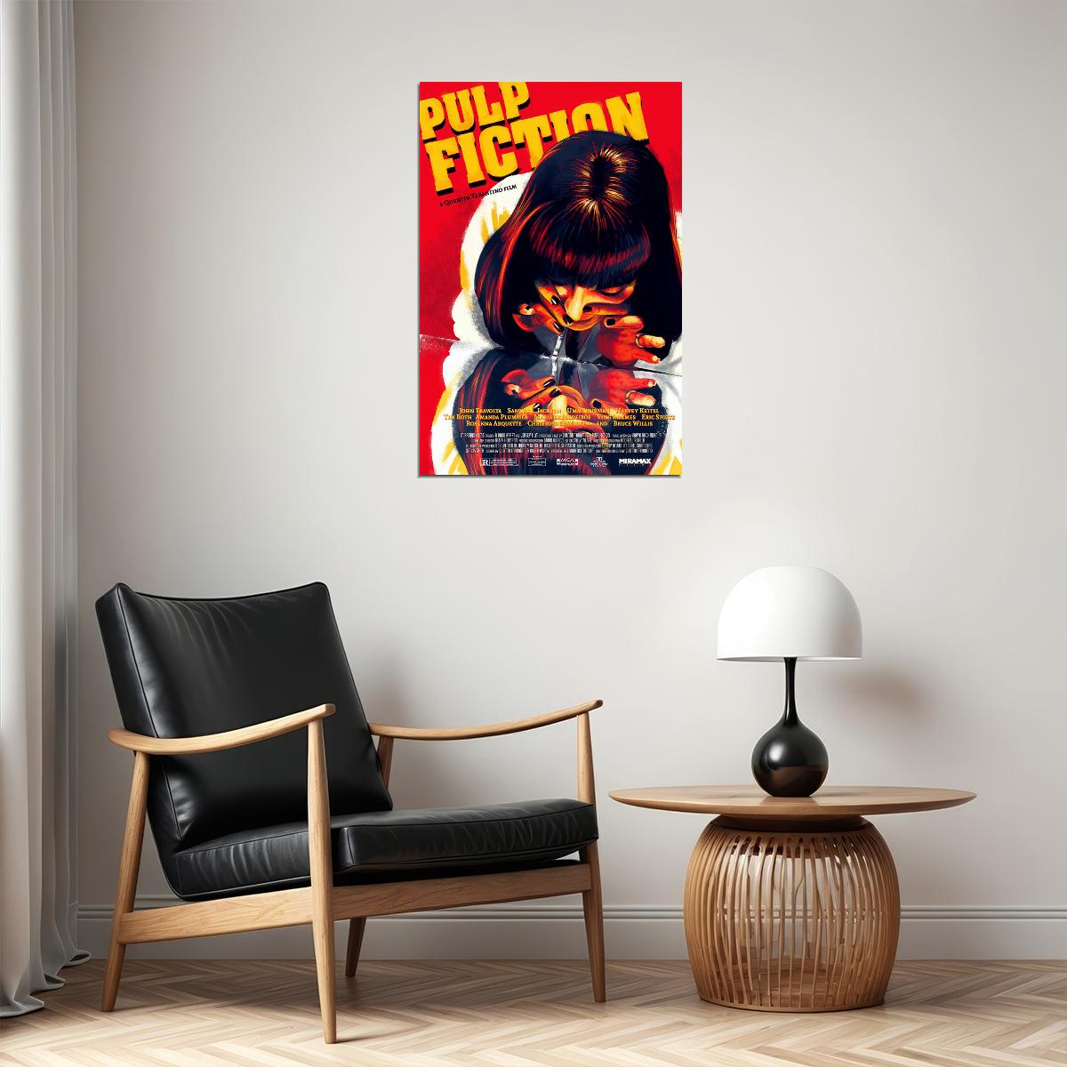 Pulp Fiction Movie Quentin Tarantino 1994 Poster Wall Art Print Home Wall Decor