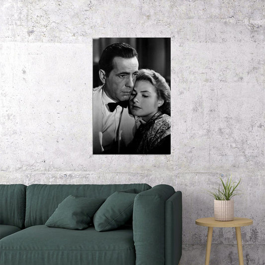 Casablanca Movie Vintage Romance Drama Poster Wall Art Print Home Wall Decor - xonomax