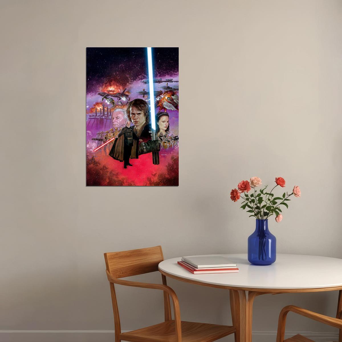 Star Wars Iii Revenge Of The Sith 2005 Movie Poster Wall Art Print Home Wall Decor - xonomax