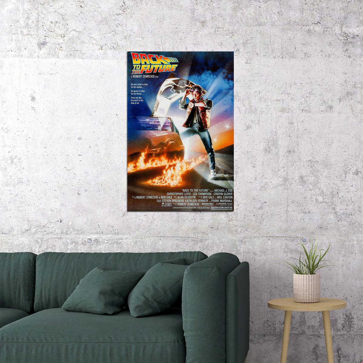 Back To The Future Part 1 Movie Adventure Poster Wall Art Print Home Wall Decor