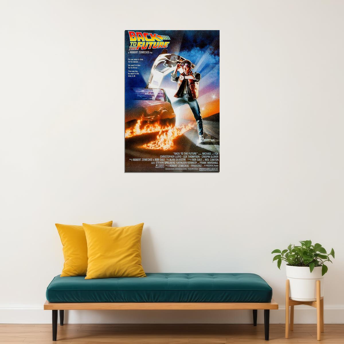 Back To The Future Part 1 Movie Adventure Poster Wall Art Print Home Wall Decor