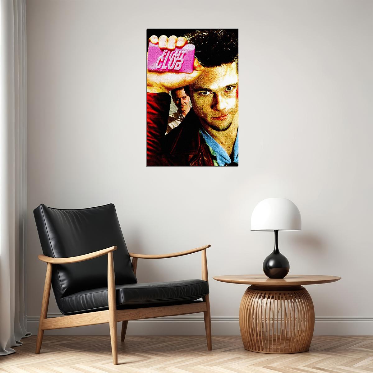 Fight Club Movie Brad Pitt Poster Wall Art Print Home Wall Decor - xonomax