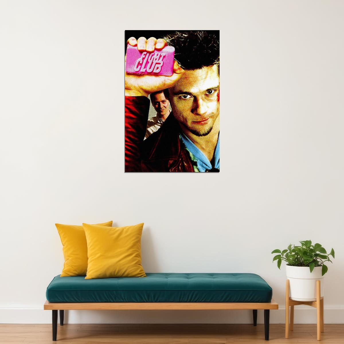 Fight Club Movie Brad Pitt Poster Wall Art Print Home Wall Decor - xonomax