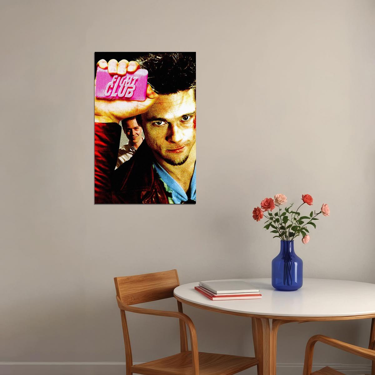 Fight Club Movie Brad Pitt Poster Wall Art Print Home Wall Decor - xonomax