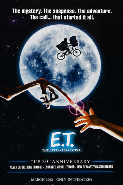 Et The Extra Terrestrial Movie Steven Spielberg Poster Wall Art Print Home Wall Decor - xonomax